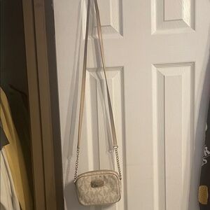 Michael Kors Tan Logo Crossbody Bag